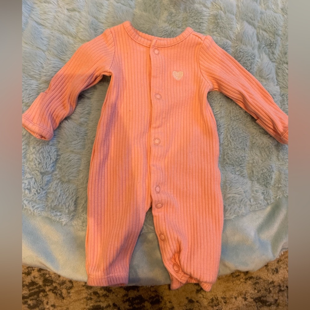 premie baby pink onesie